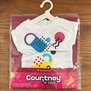 American Girl Courtney 1986 Graphic Sweatshirt - White and Multicolor